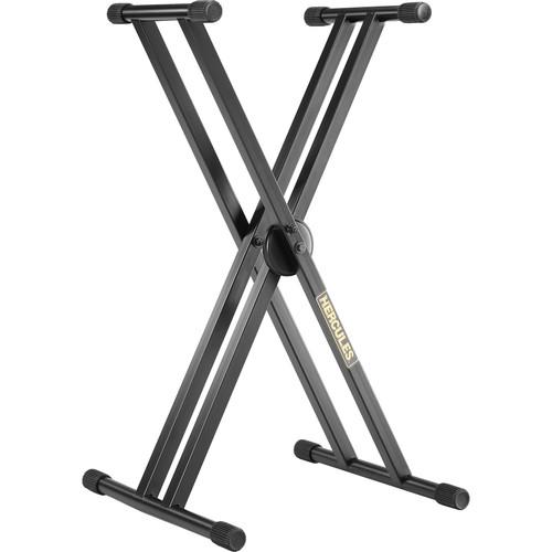 Hercules Ks120B Double X-Keyboard Stand - Red One Music