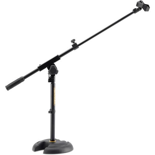Hercules Ms120B H-Base Microphone Stand With Telescopic Boom Amp Ez Clip - Red One Music