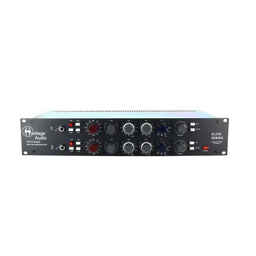 Heritage Audio HA73EQX2 Elite Dual-Channel Full Rack Mic Pre with EQ - Red One Music