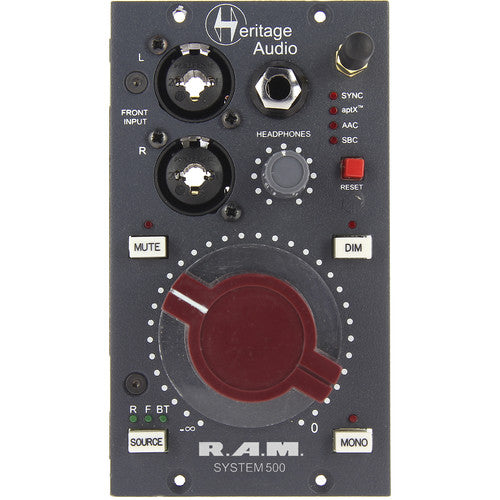 Heritage Audio RAM 500 System 500 Series Monitoring Module - Red One Music