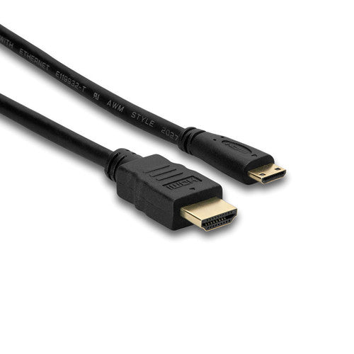 Câble mini-HDMI vers HDMI haute vitesse Hosa HDMC-406 avec Ethernet (6')