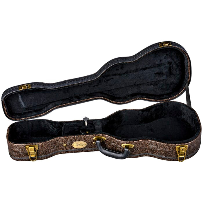 Luna HS LUB Hard Case Tool Leather For Baritone Ukulele