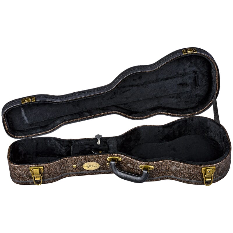 Luna HS LUT Tool Leather Hard Case For Tenor Ukulele