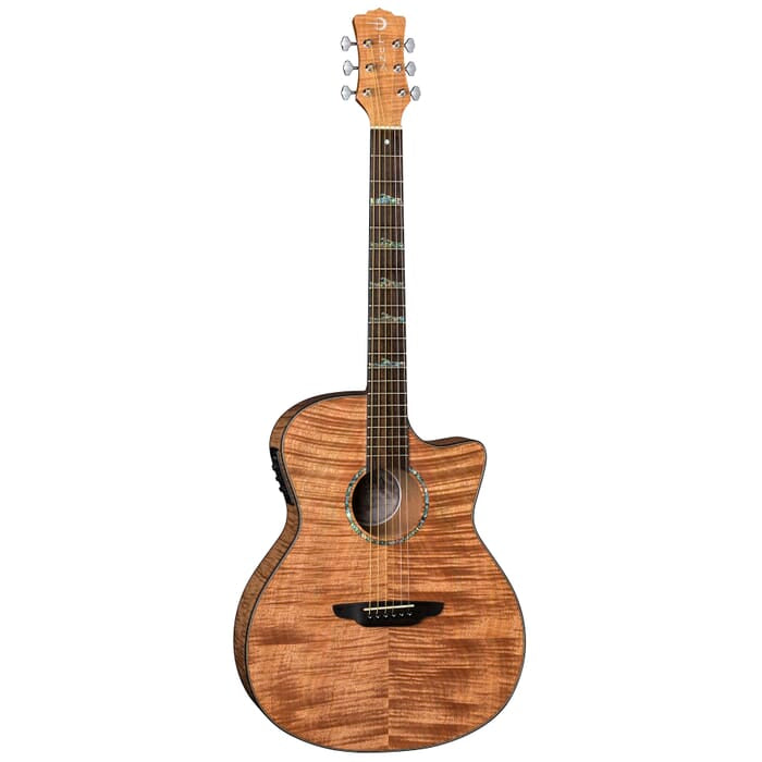 Luna HT EXM GCE High Tide Exotic Grand Concert Acoustic/Electric Guitar (Satin Natural)