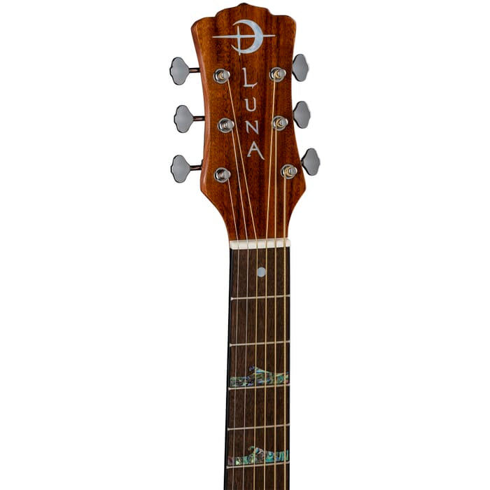 Luna HT KOA GCE L High Tide Koa Grand Concert Left-Handed Acoustic/Electric Guitar (Satin Natural)