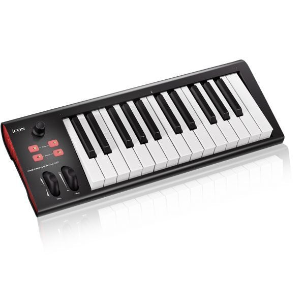 Icon Pro Audio ICOK-IKEY3NANO 25-Key Semi-Weighted Keyboards with a Single Channel Daw Controller