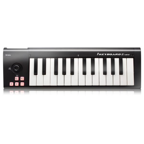 Icon Pro Audio ICOK-IKEY3MINI Piano Style Velocity-Sensitive 25-Key Keyboard
