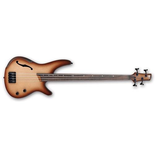 Ibanez SRH500FNNF - Semi-Hollow Electric Bass with Piezo Pickup - Natural Brown Burst Flat