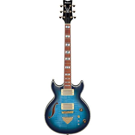 Ibanez AR Standard AR520HFM Guitare électrique Hollowbody avec micros Super 58 - Bleu clair Burst