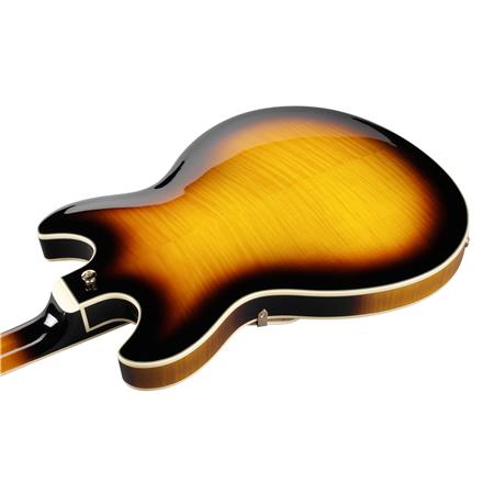 Ibanez Artcore Expressionist AS93FM Guitare électrique semi-creuse avec micros Super 58 - Sunburst jaune antique