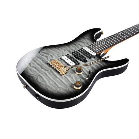 Ibanez AZ Premium Series AZ47P1QMBIB Guitare électrique avec micros DiMarzio - Black Ice Burst