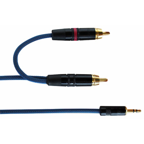 Digiflex Icable-10-Blue Black Connectors With Gold Contacts25 Awg 100% Coverage Foil Shield - Red One Music