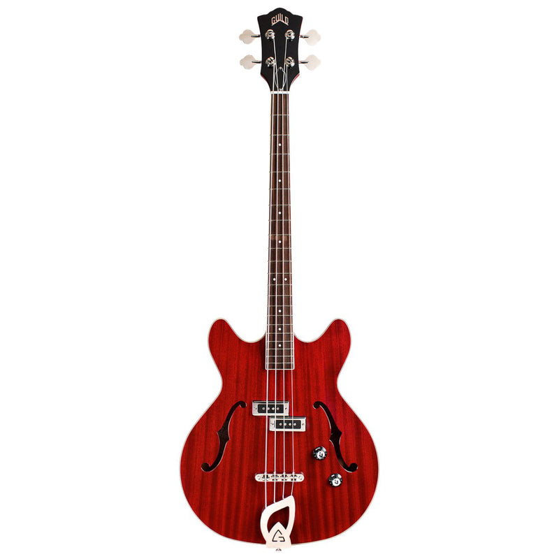 Guild NEWARK Starfire I - Basse électrique à micro bobine divisée - Rouge cerise