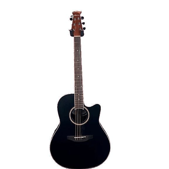 Ovation AB24-5S Applause Traditional Steel String Acoustic-Electric Guitar - Black Satin