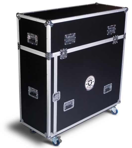 Intellistage IS-ISC6X4X4CMKII Flight Case for 6 Pieces of 4'x4' Platform w/ Matching Risers