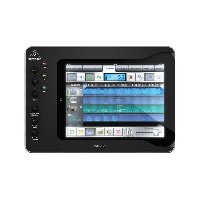 Behringer ISTUDIO IS202 Professional iPad Docking Station With Audio Video And Midi Connectivity iPad Not Included - Red One Music