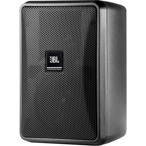 JBL Control 23-1 Black Pair Ultra-Compact Indoor/outdoor Background foreground Speaker - Red One Music