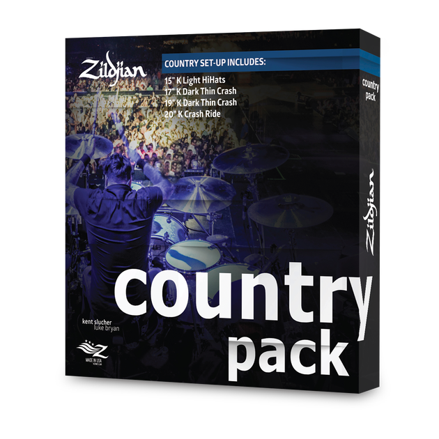 Zildjian K0801C K Pack de cymbales Country Zildjian - 5 pièces 
