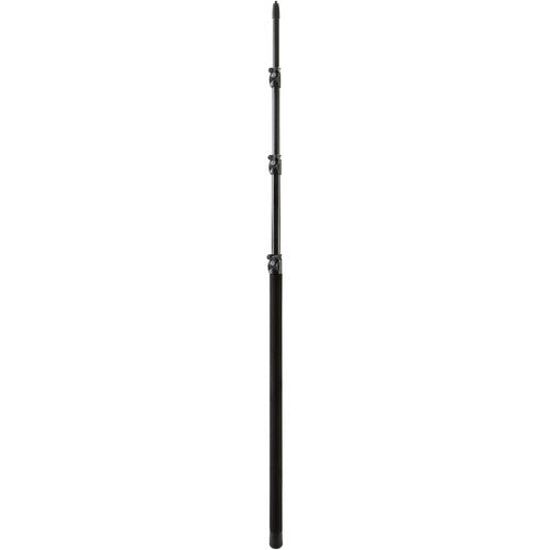 K&M 23765 4-Piece Aluminum Microphone Boompole (Black, 10.6') - Red One Music