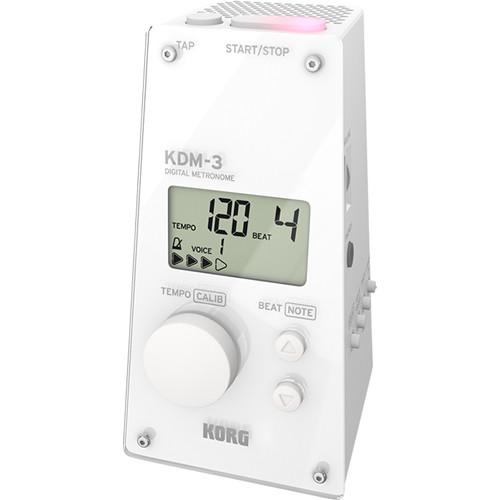 Korg KDM-3 Digital Metronome (White) - Red One Music