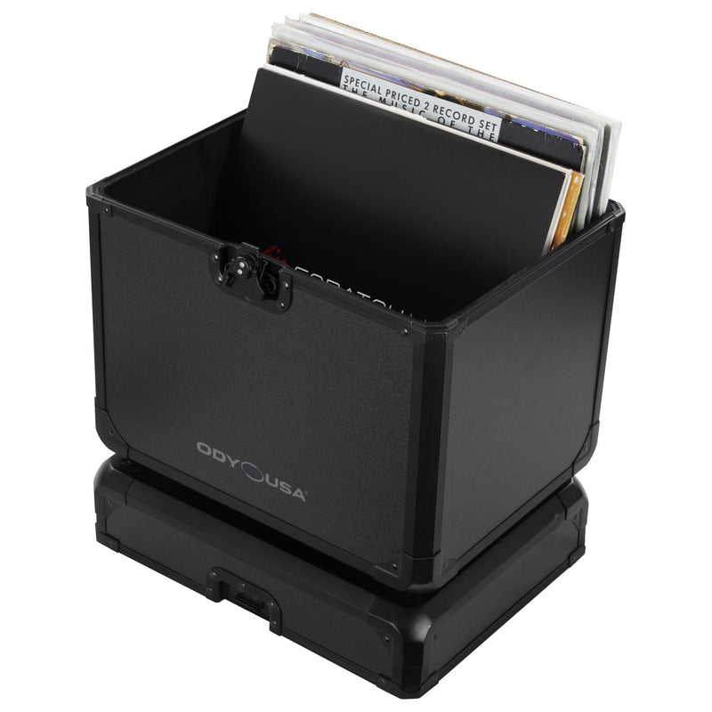Odyssey KLP70BL KROM Record/Utility Case for 70 12″ Vinyl Records & LPs (Black)