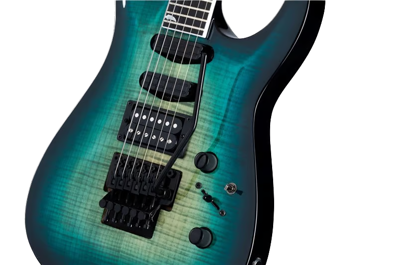 Kramer SM-1 Guitare électrique figurine (Bleu Caraïbes)