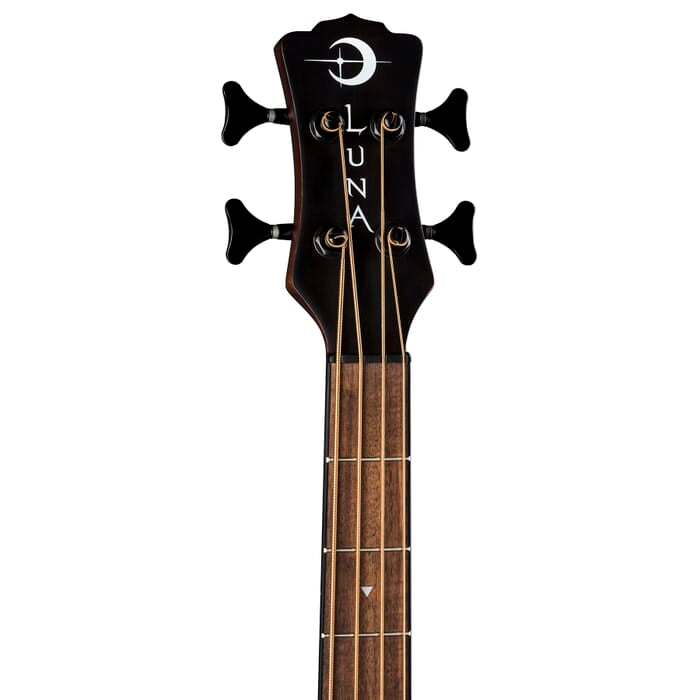 Luna LAB 34 TRIBAL TSB Tribal Acoustic/Electric Bass Guitar (Tobacco Sunburst Satin)