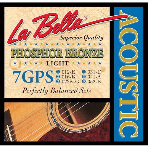 La Bella 7Gps Phosphor Bronze - Red One Music