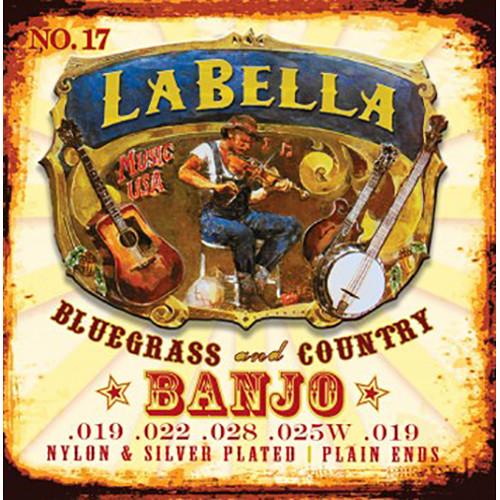 La Bella 17 Classical Banjo Nylon And Silver Plated Banjo Wound - Red One Music