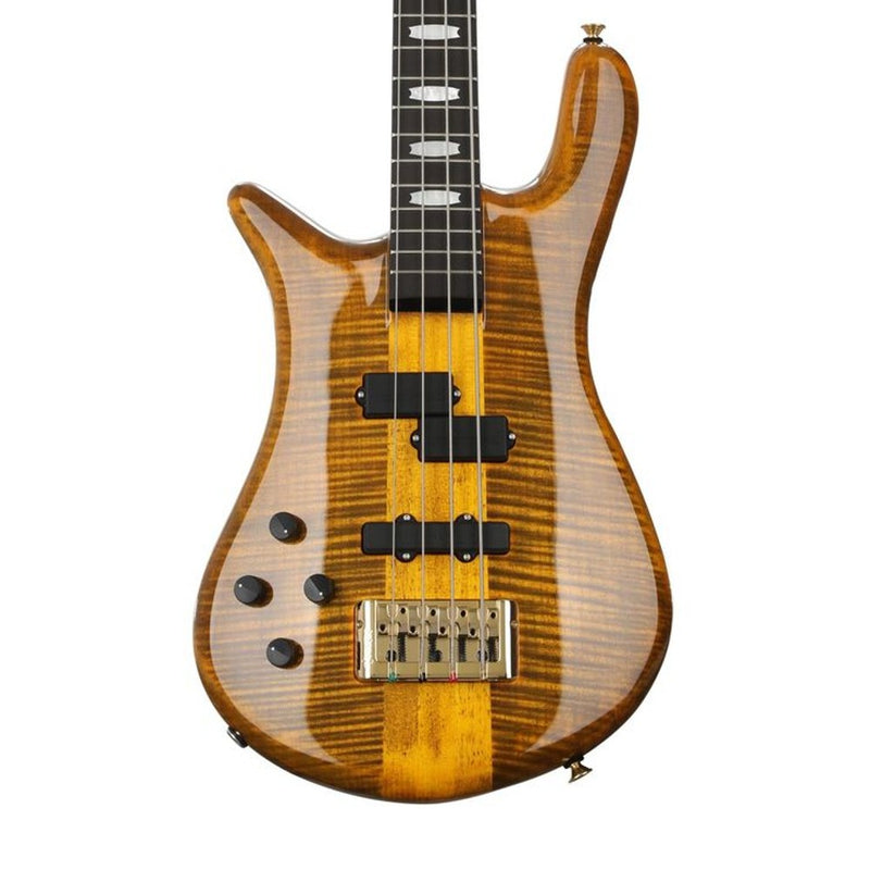 Products Spector EURO4LTTEGLH Euro 4Lt - Left Handed Electric Bass with Darkglass Active Preamp - Tiger Eye Gloss