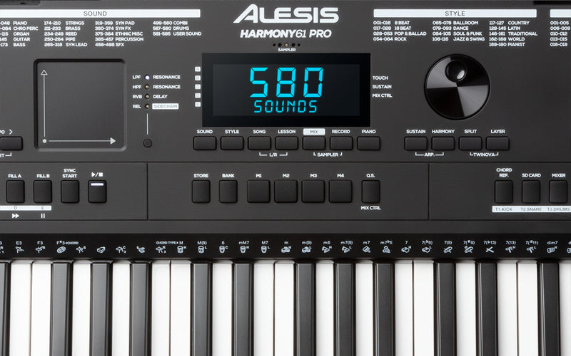 Alesis Harmony 61 Pro 61-Key Portable Arranger Keyboard w/Built-in Speakers