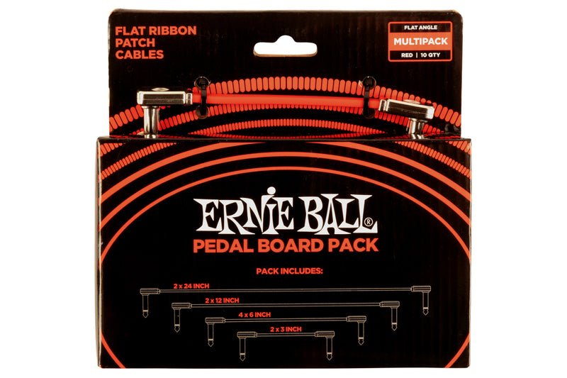 Ernie Ball 6404EB Flat Ribbon Cable Multi-Pack - Red