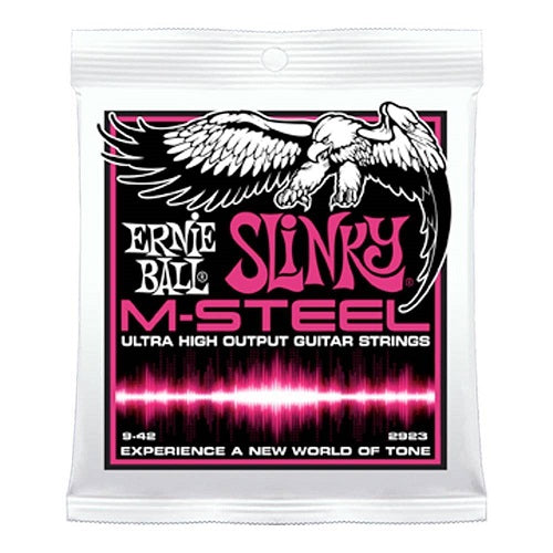 Ernie Ball 2923EB Super Slinky M-Steel Electric Guitar Strings - Red One Music