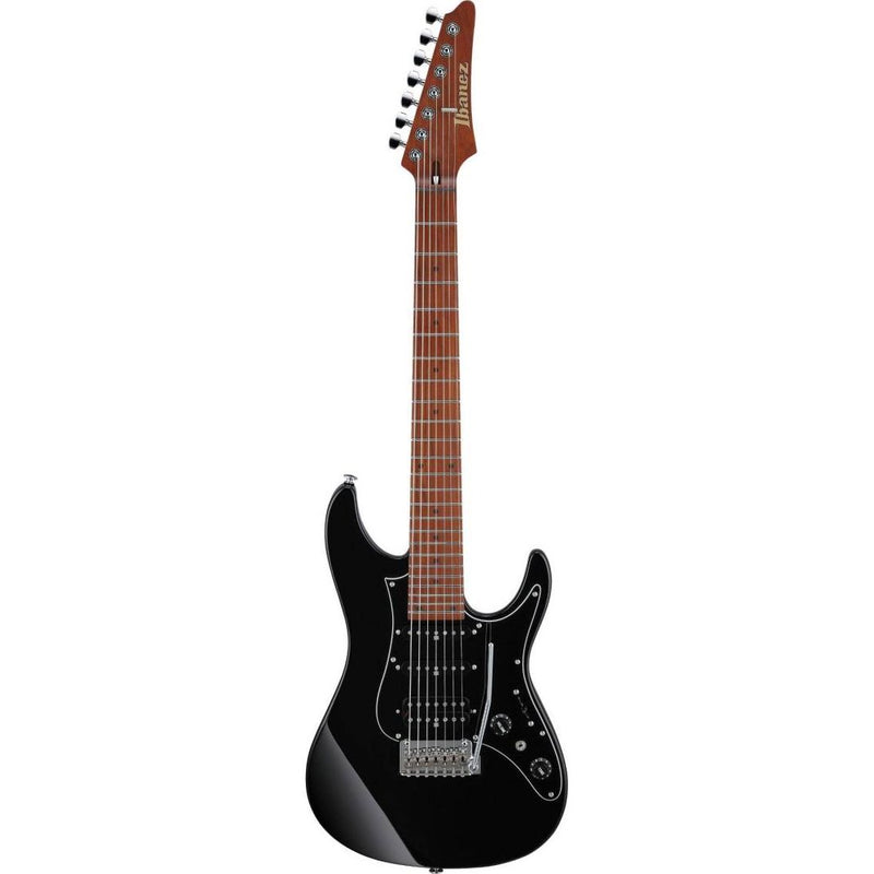 Ibanez AZ24047BK Prestige - Guitare électrique 7 cordes avec trémolo avec étui - Noir