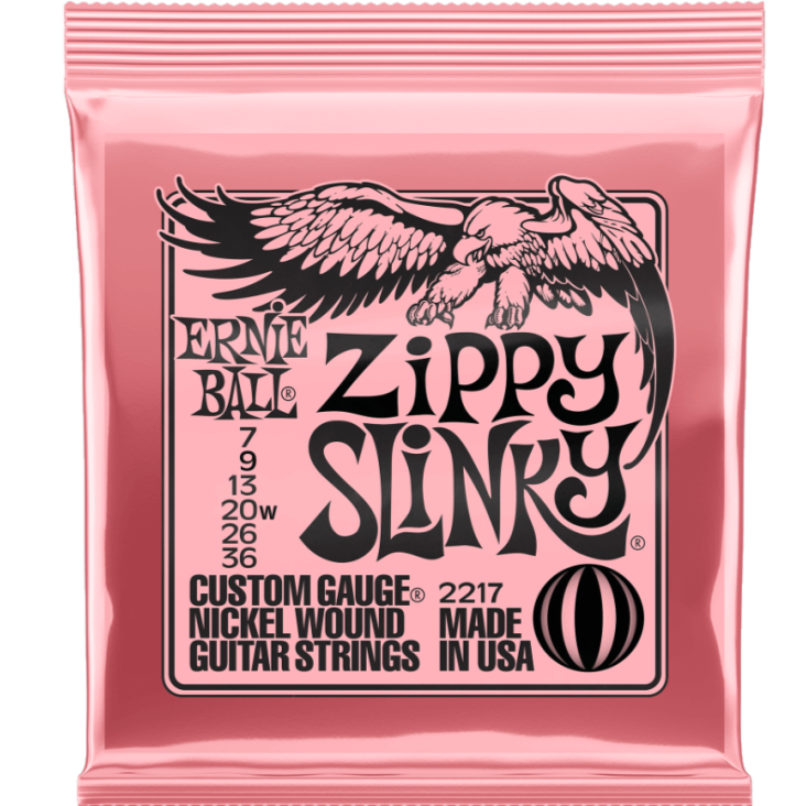 Ernie Ball 2217EB Zippy Slinky Cordes de guitare électrique enroulées en nickel 7-36