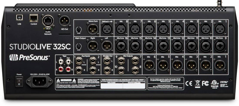 PreSonus StudioLive 32SC Series III 40 canaux de mixage