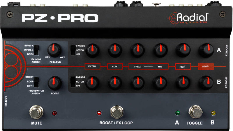 Radial Engineering PZ-PRO 2-Channel Acoustic Instrument Preamp