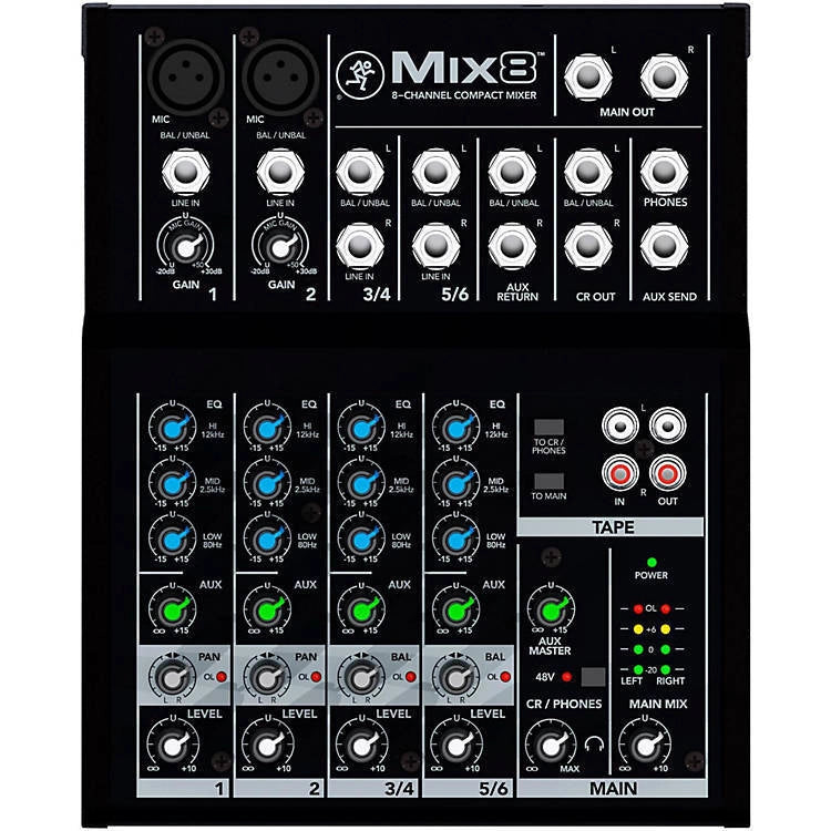Console de mixage compacte 8 canaux Mackie MIX8 