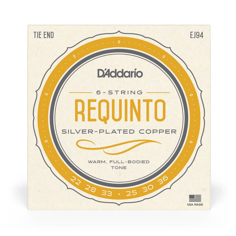 D'Addario EJ94 Silverplated Copper Wound on Nylon Requinto Strings