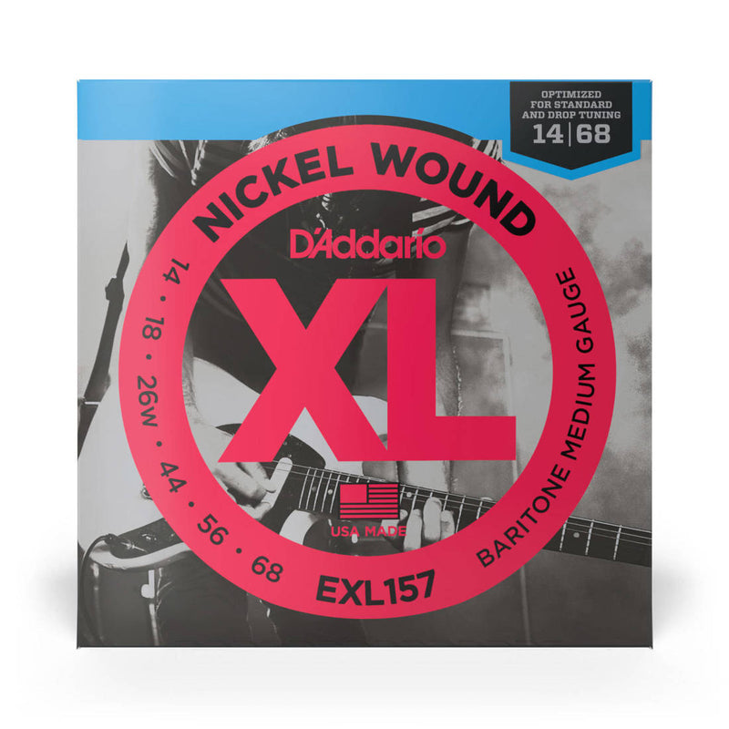 D'Addario Exl157 Nickel Wound Electric Guitar Strings Baritone