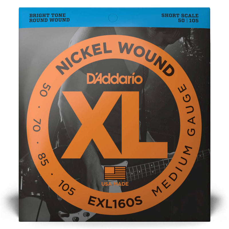 D'Addario Exl160s xl Nickel Wound Electric Bass Strings Scale 50-105