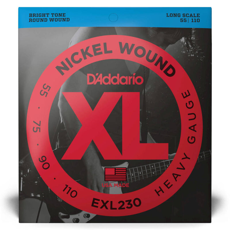 D'Addario Exl230 Nickel Round Wound Long Scale - 55-110