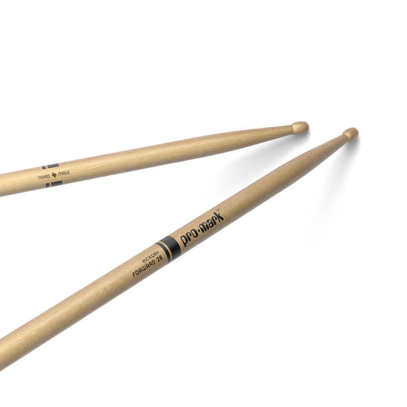 Pro-Mark TX2BW Forward 2B Hickory Drum Sticks With Wood Tips