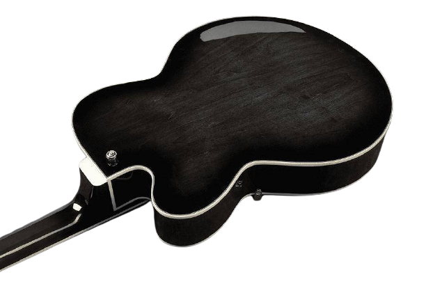 Ibanez AFB200-TKS Artcore - Semi Hollow 30.3" Short Scale Acoustic Bass - Trans. Black
