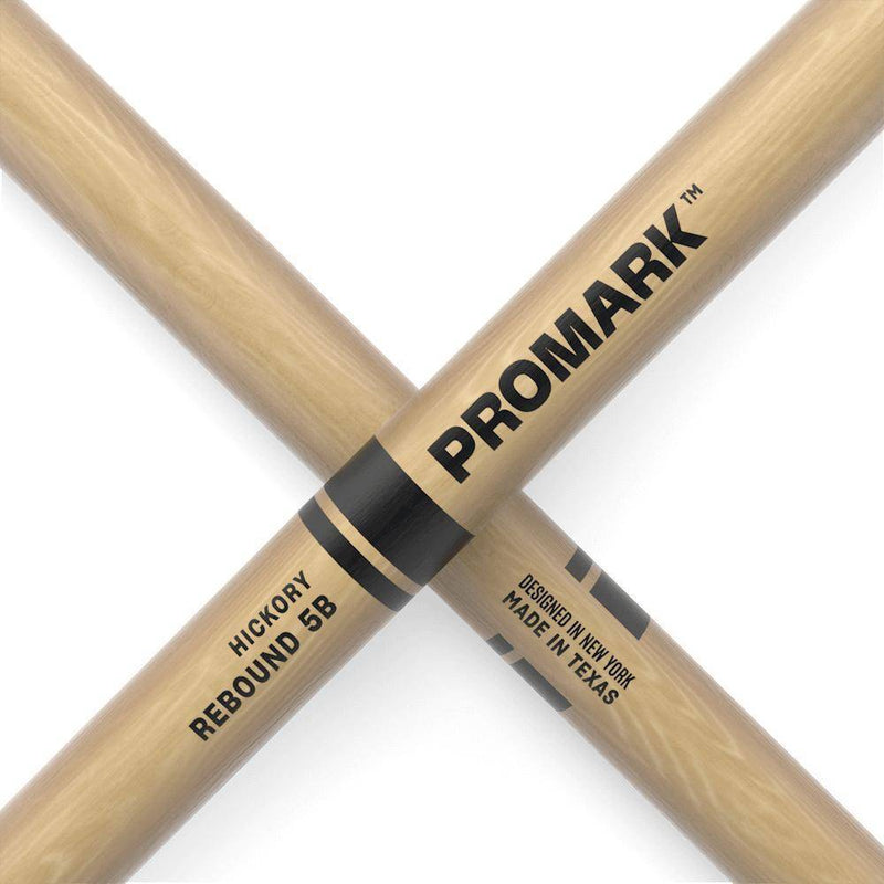 Pro-Mark RBH595AW-4PFG Rebound Lacquered 5B Hickory Drumsticks - 4 Pack