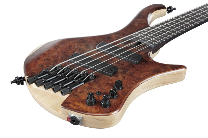 Ibanez EHB1265MSNML Ergonomic Headless Bass 5-String Multi Scale With Gigbag (Natural Mocha Low Gloss)