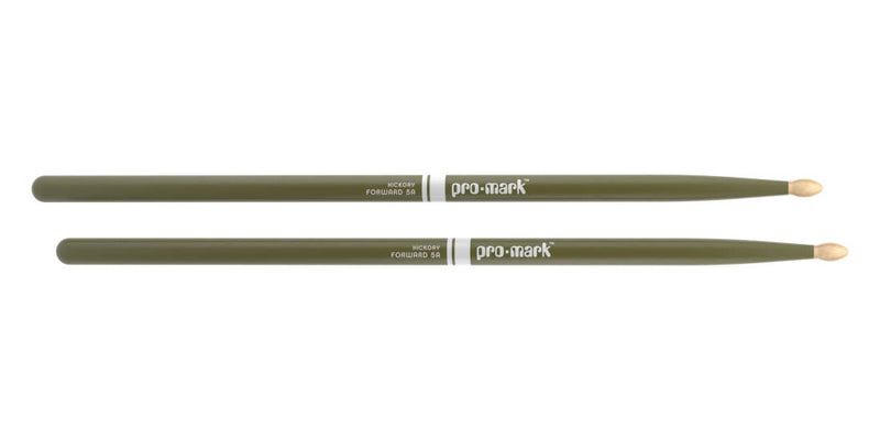 Pro-Mark TX5AW-GREEN Classic Forward 5A Baguettes en hickory peint (Vert)