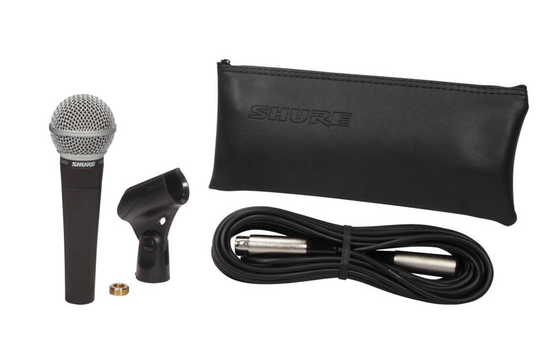 Shure SM58-CN Cardioid Dynamic Vocal Microphone with 25ft XLR Cable
