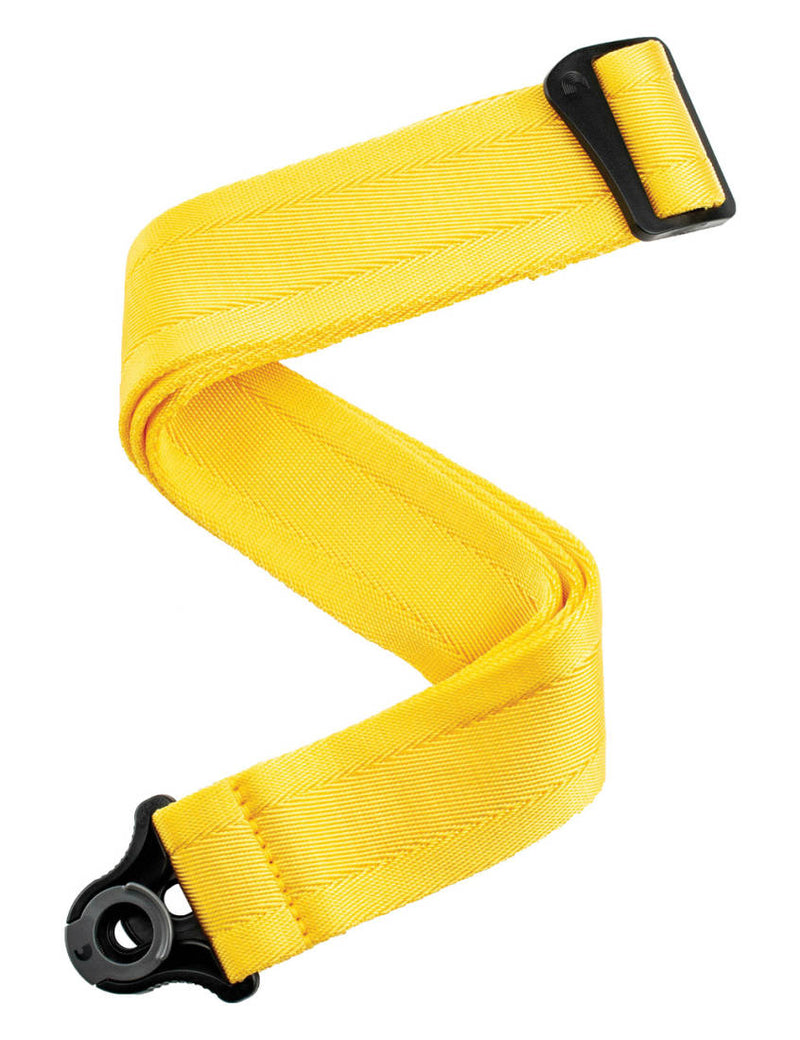 Planet Waves 50BAL07 Sangle de guitare en nylon à verrouillage automatique (jaune doux)