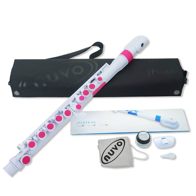 Nuvo N220JFPK jFlute 2.0 Kit with Donut Head Joint (White/Pink)